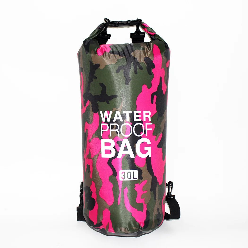 Waterdichte camouflage drybag – 30L rugzak voor rafting, zwemmen & outdoor trektochten - Bivakshop