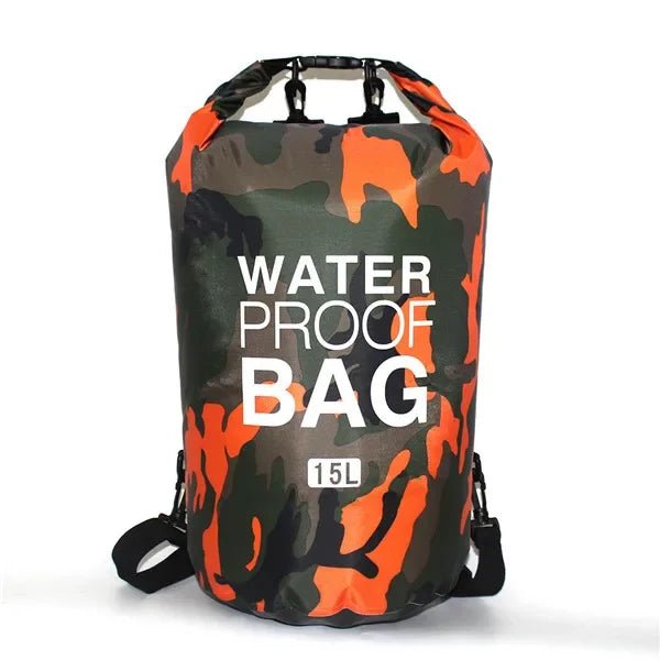 Waterdichte camouflage drybag – 30L rugzak voor rafting, zwemmen & outdoor trektochten - Bivakshop