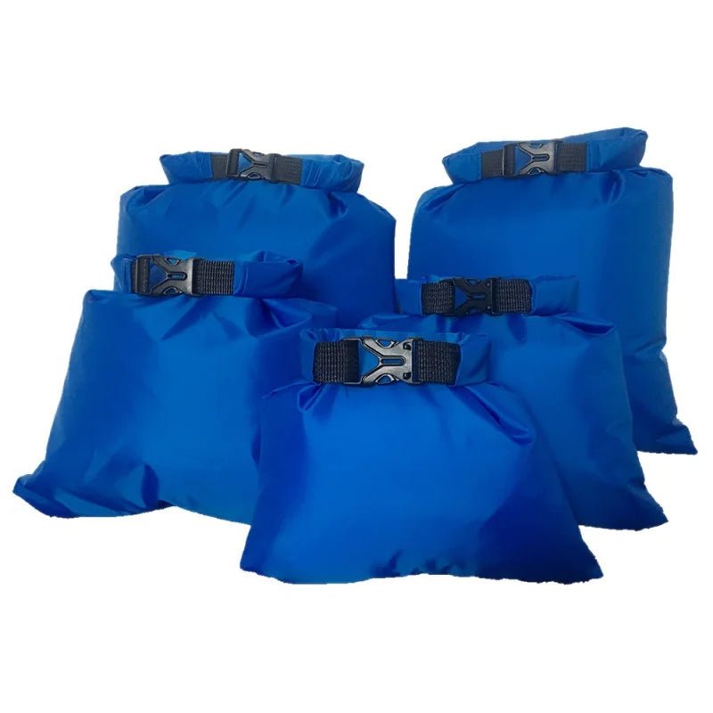 Waterdichte opbergzakken set – 5 stuks 5L drybags voor kamperen, kajakken & outdoor avonturen - Bivakshop