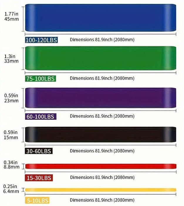 Weerstandsbanden set – Krachttraining & stretching – Voor thuis - Bivakshop