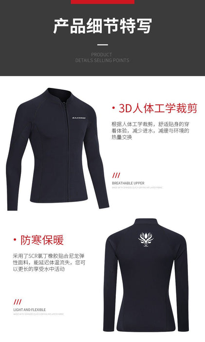 Wetsuit neopreen 2/3 mm – lange mouwen – duik - en snorkelpak - Bivakshop