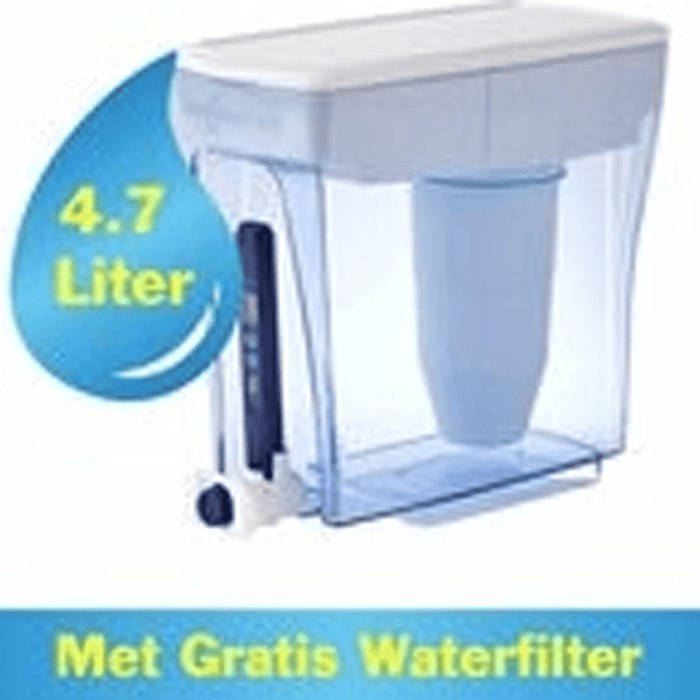 ZeroWater - waterkan - met TDS meter - 1,4L tot 18,9L - Bivakshop