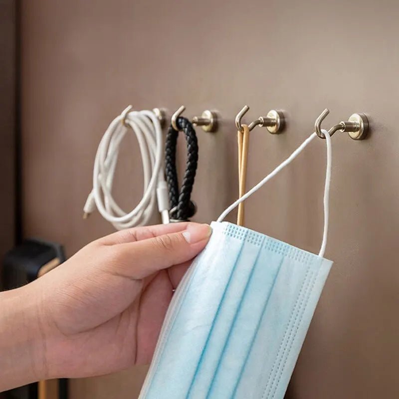 10 stuks sterke magnetische haken - Draagbare en multifunctionele opbergoplossing - Bivakshop