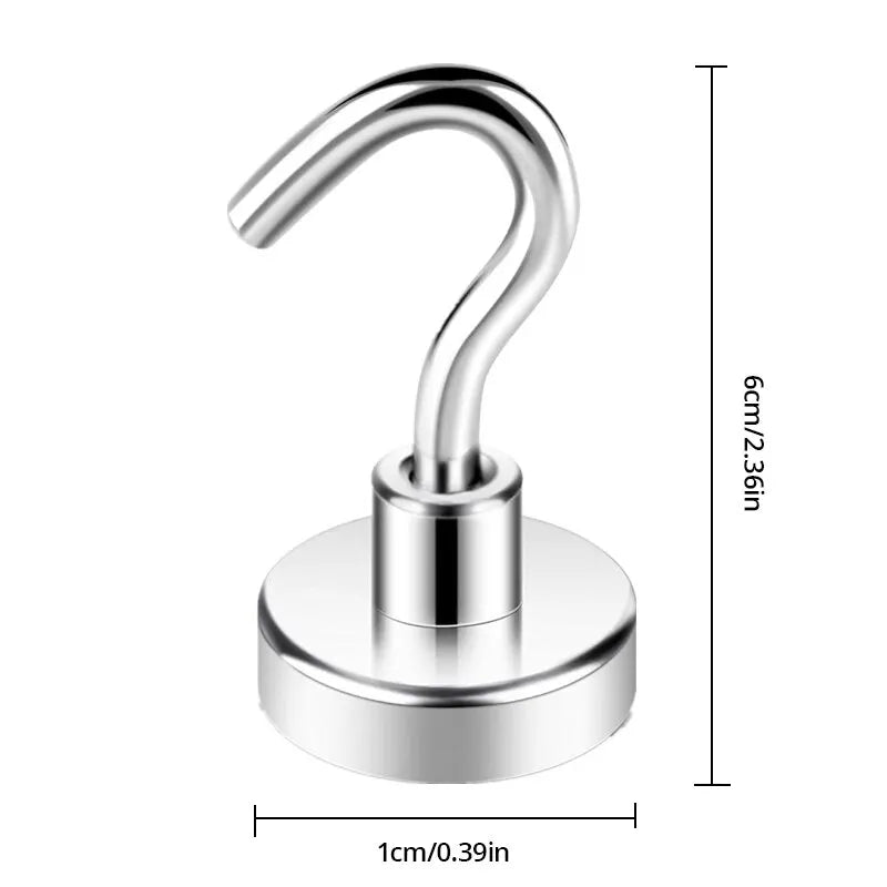 10 stuks sterke magnetische haken - Draagbare en multifunctionele opbergoplossing - Bivakshop