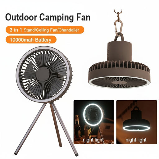 oplaadbare camping ventilator led powerbank