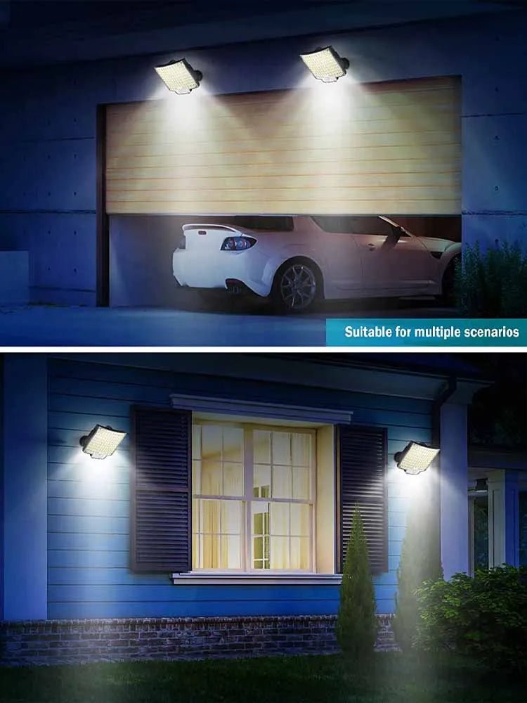 106LED Solar light met bewegingssensor en afstandsbediening - Waterdicht - Bivakshop