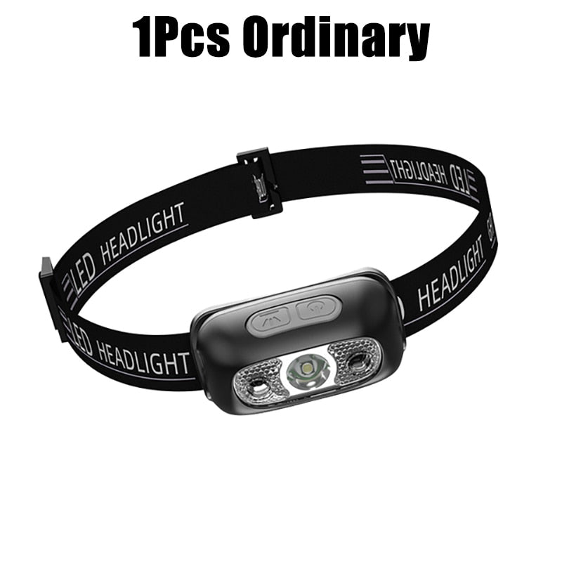 1/2/3 Stuks LED Inductie koplamp camping zoeklicht - Oplaadbare hoofdlamp met ingebouwde batterij - Bivakshop