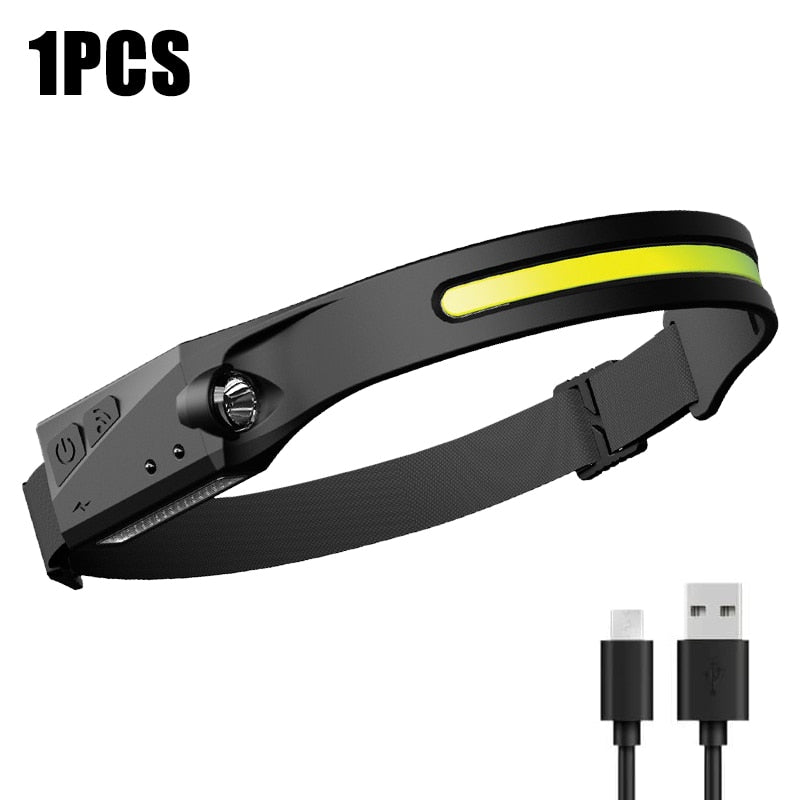 1/2/3 Stuks LED Inductie koplamp camping zoeklicht - Oplaadbare hoofdlamp met ingebouwde batterij - Bivakshop