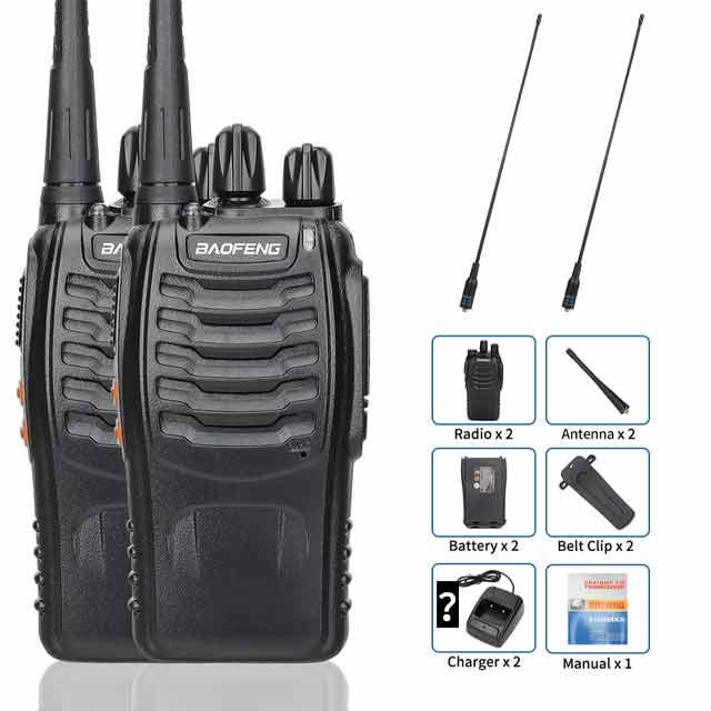 2 Stuks Baofeng BF-888S Walkie Talkie - Lange afstand twee radio's - Bivakshop