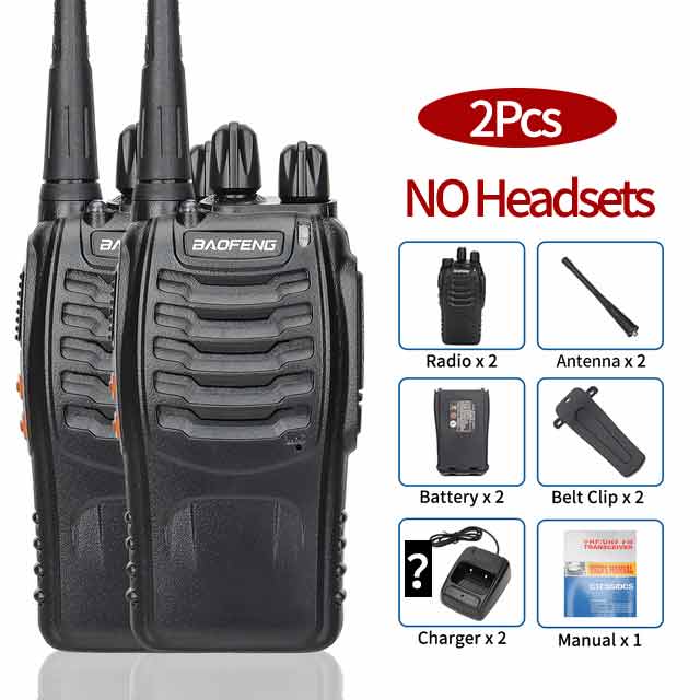 2 Stuks Baofeng BF-888S Walkie Talkie - Lange afstand twee radio's - Bivakshop