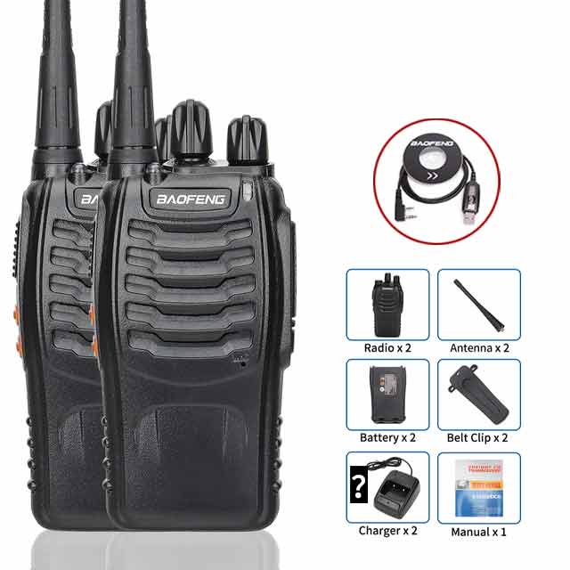 2 Stuks Baofeng BF-888S Walkie Talkie - Lange afstand twee radio's - Bivakshop