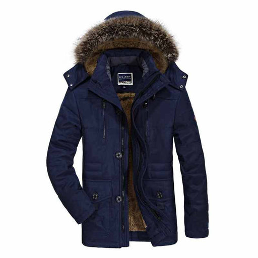 winterjas heren polyester zwart