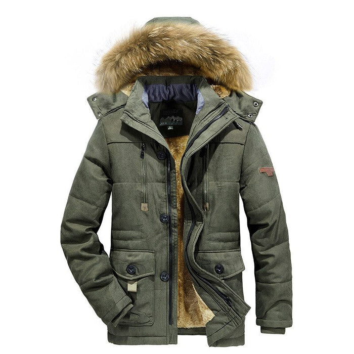winterjas heren polyester zwart