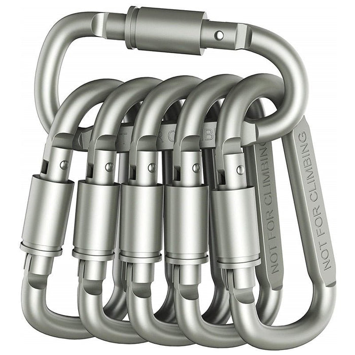 Alluminium D-Ring - 6 stuks - Bivakshop