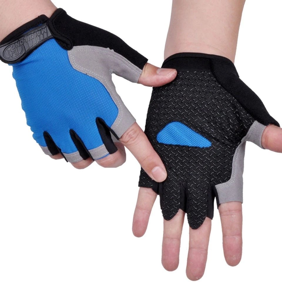Antislip fietshandschoenen - Anti zweet - Halve vinger handschoenen - Unisex - Bivakshop