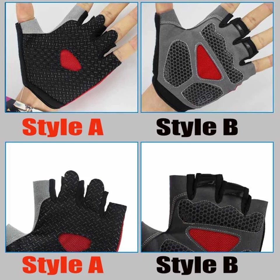 Antislip fietshandschoenen - Anti zweet - Halve vinger handschoenen - Unisex - Bivakshop
