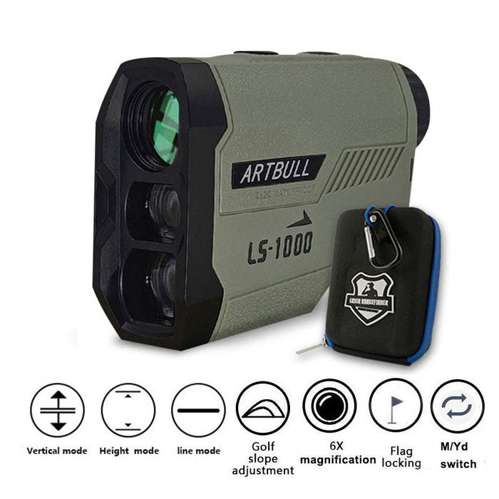 ARTBULL Golf Laser Rangefinder 1000M 650M Telescope with Flag-Lock Slope Pin Distance Meter for Hunting Monocular - Bivakshop