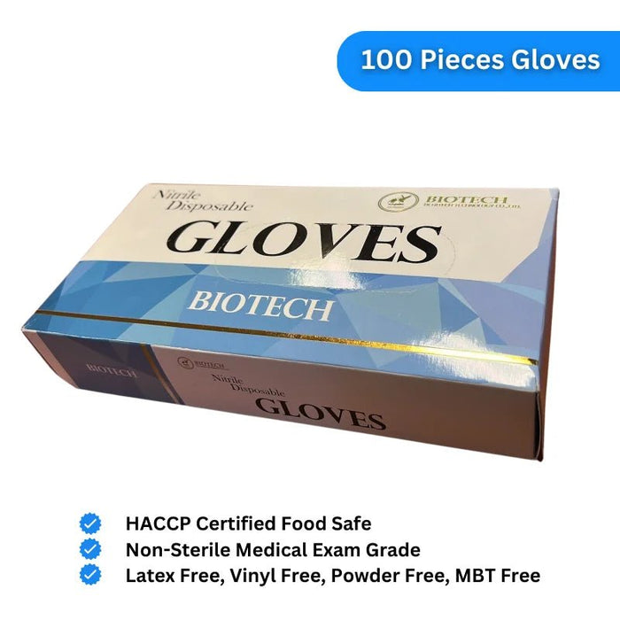 BIOTECH nitril wegwerphandschoenen poedervrij S