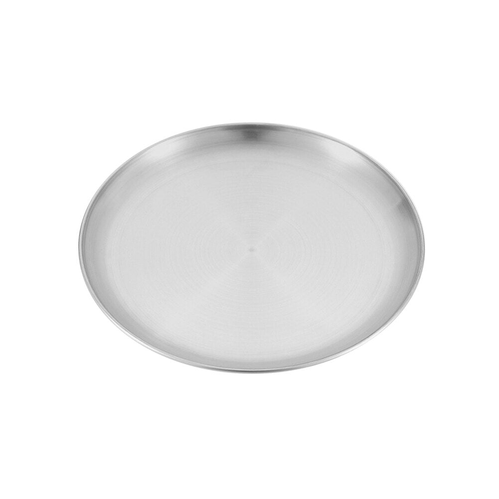 Camping Plaat - Rvs Servies - Picknick schotel - Zilver - Bivakshop