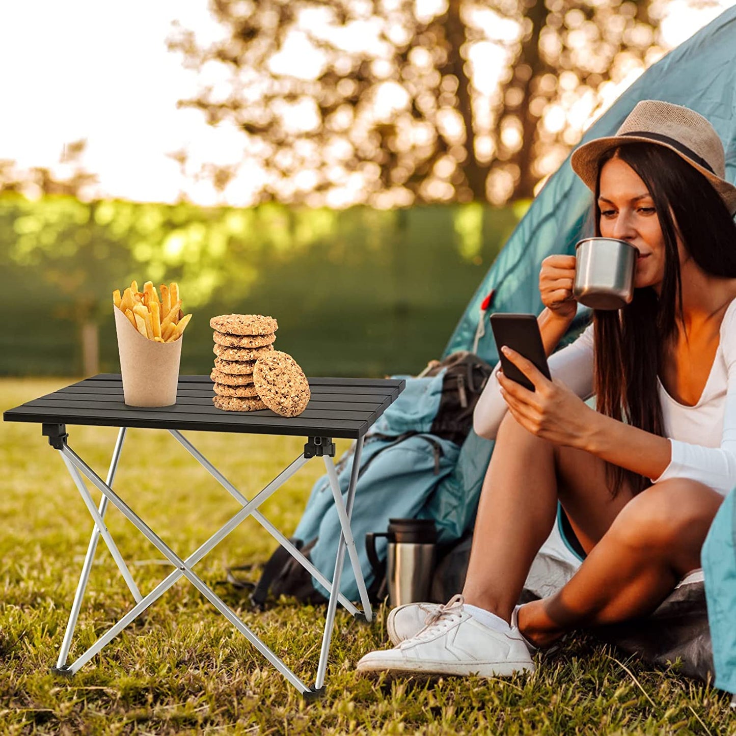 Camping tafel Pliante Ultralicht- Compact en stijlvol - Bivakshop