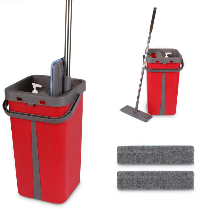 Cenocco CC-9077: Vlakmop met Emmer Rood - Reinigingssysteem - Bivakshop