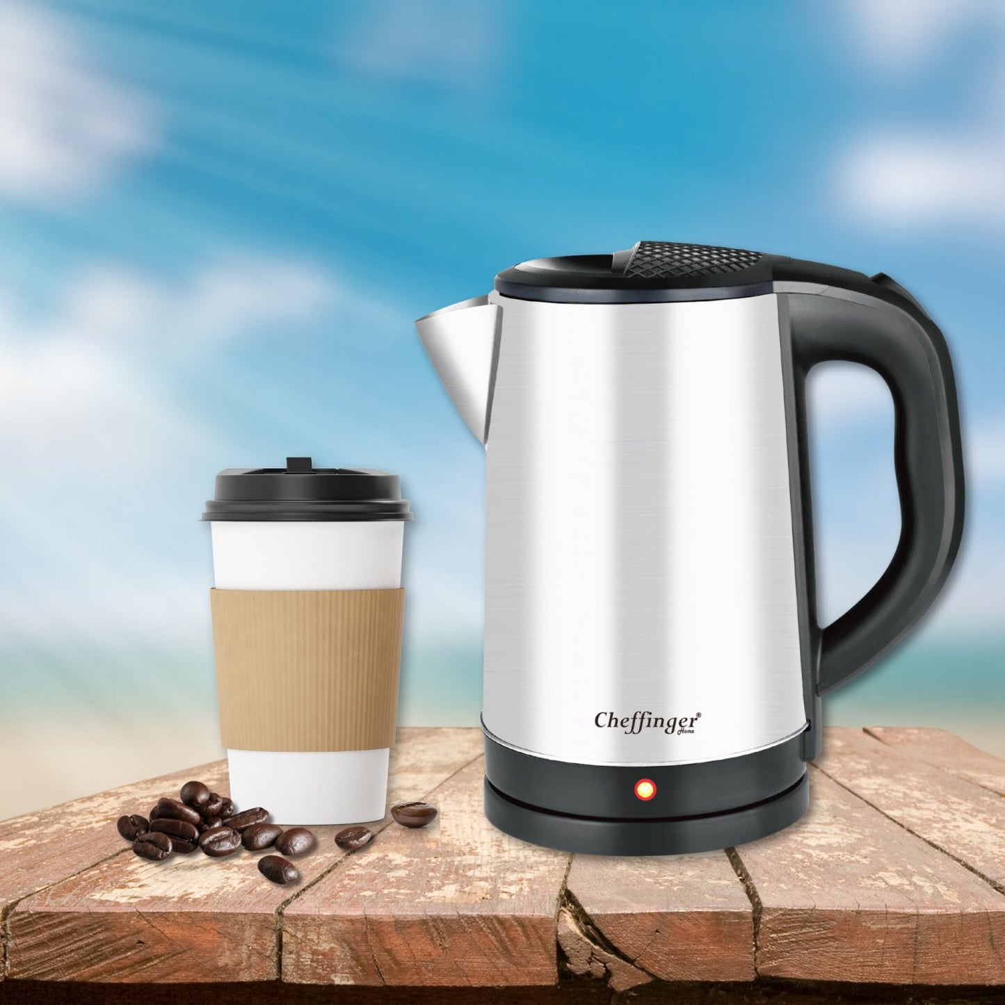 Cheffinger CF-SSK20: 2,3 L Elektrische Waterkoker - 2000W - Bivakshop
