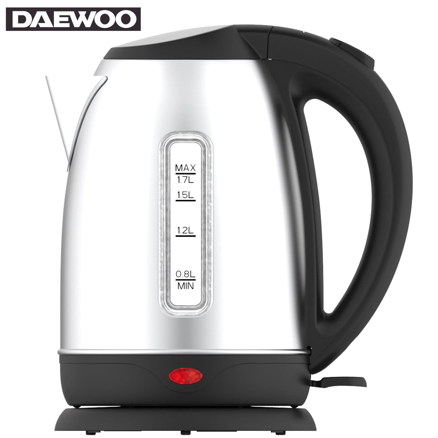 Daewoo SYM-1335: roestvrijstalen draadloze waterkoker - Bivakshop