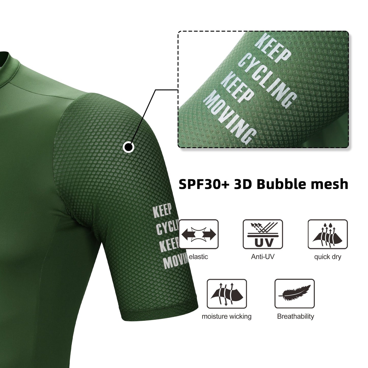 Darevie Cycling Jersey Slim Fit SPF 50 - Heren & Dames Wielertrui 2023 - Bivakshop