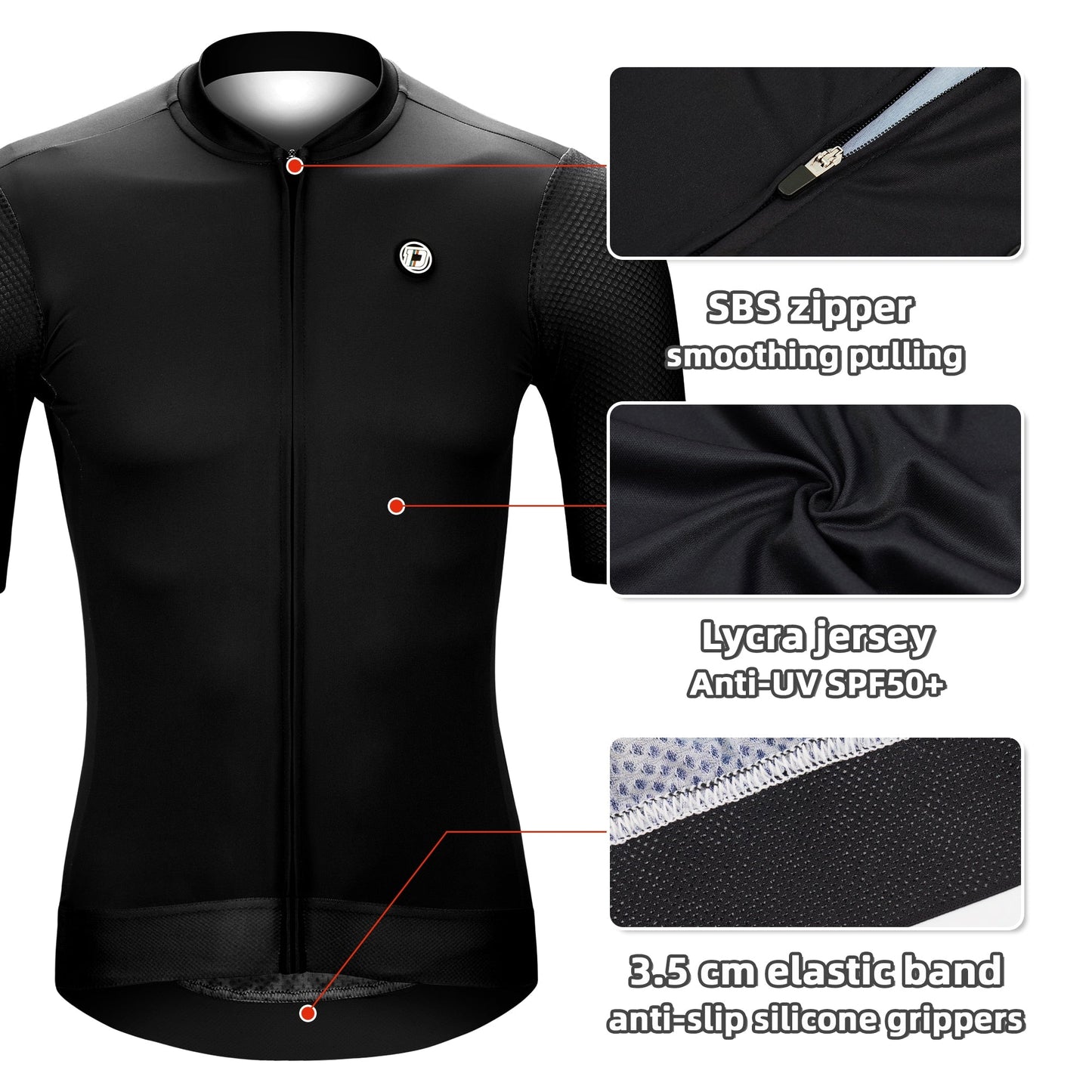 Darevie Cycling Jersey Slim Fit SPF 50 - Heren & Dames Wielertrui 2023 - Bivakshop