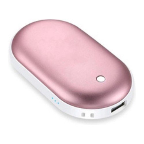 Elektrische USB handwarmer met 4000 mAh powerbank - Dubbelzijdige verwarming - Bivakshop
