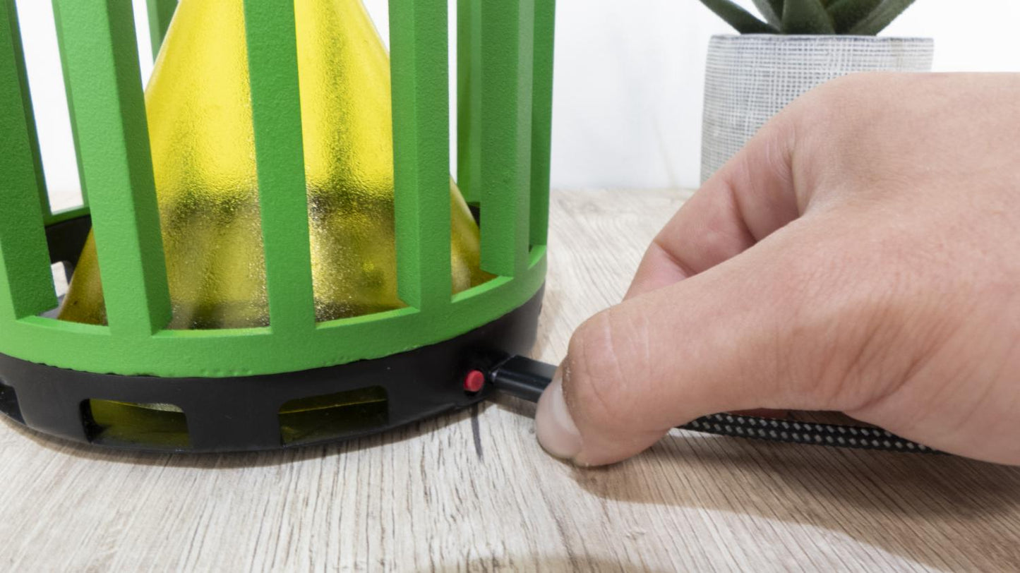 Genius Ideas GI-054561: vliegenvanger met verlichting "cactus" - Bivakshop