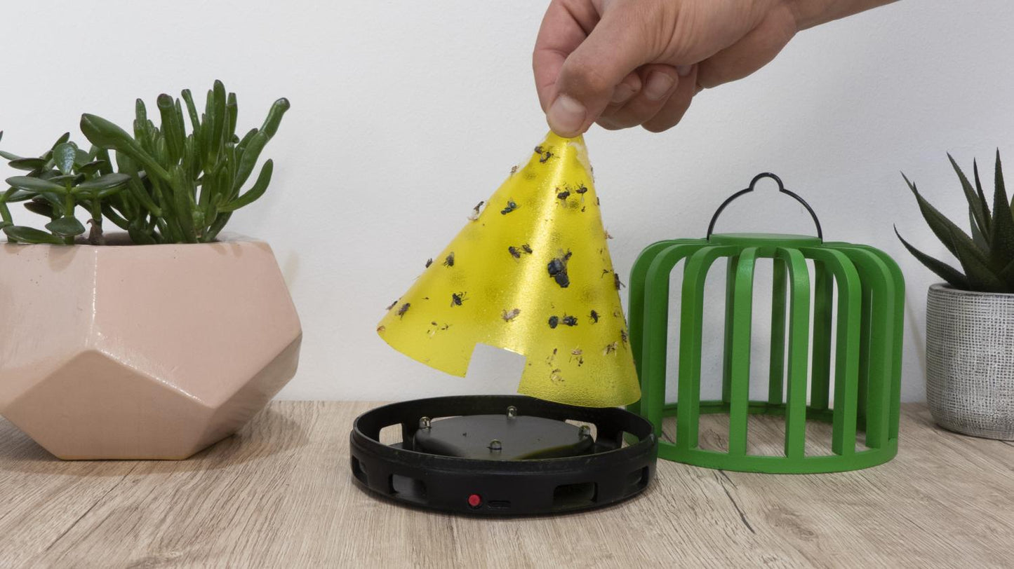 Genius Ideas GI-054561: vliegenvanger met verlichting "cactus" - Bivakshop