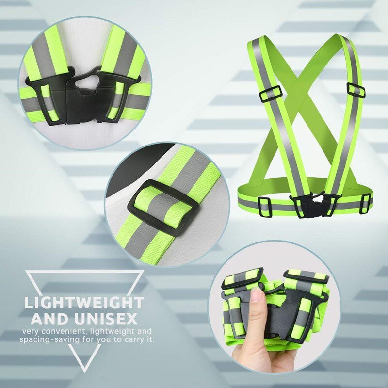 Hardloopvest met verlichting - Reflecterend - Veiligheidsvest - Bivakshop