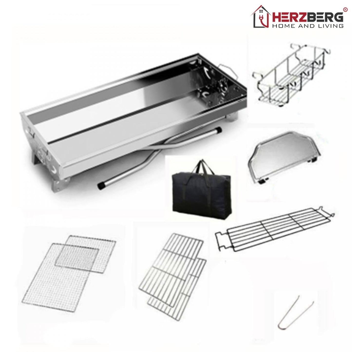Herzberg barbecuegrill met tas - Bivakshop