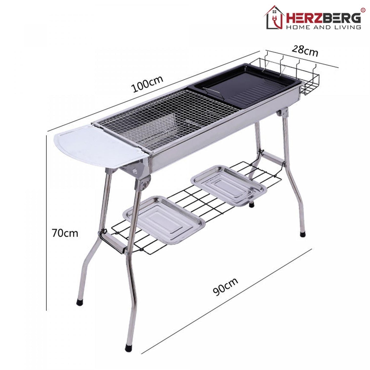 Herzberg barbecuegrill met tas - Bivakshop