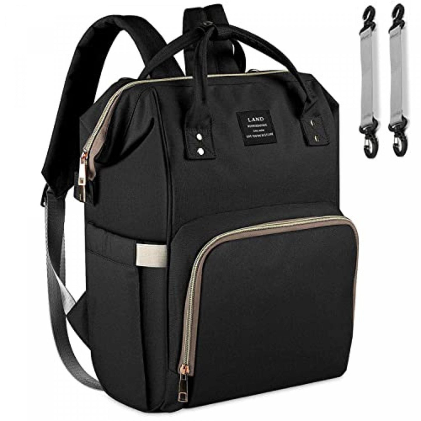 Herzberg HG-03190 Multifunctionele Mommy Diaper and Baby Bottle Bag - Stijlvol en Functioneel in Zwart - Bivakshop