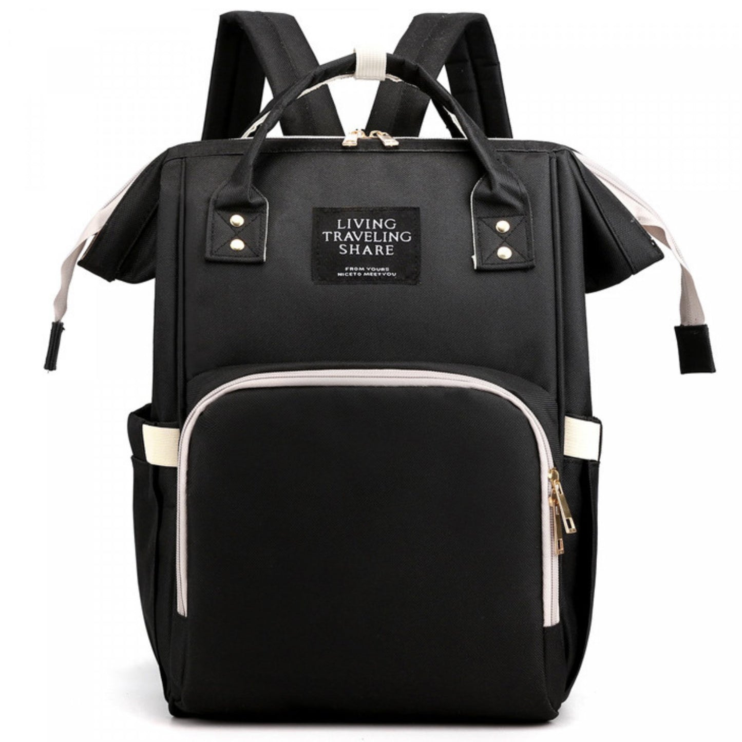 Herzberg HG-03190 Multifunctionele Mommy Diaper and Baby Bottle Bag - Stijlvol en Functioneel in Zwart - Bivakshop