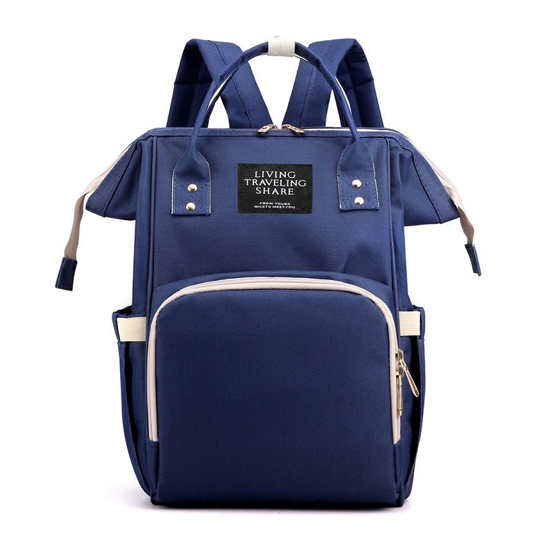 Herzberg HG-03206: Multifunctionele mommy luier- en babyflessentas - Blauw - Bivakshop