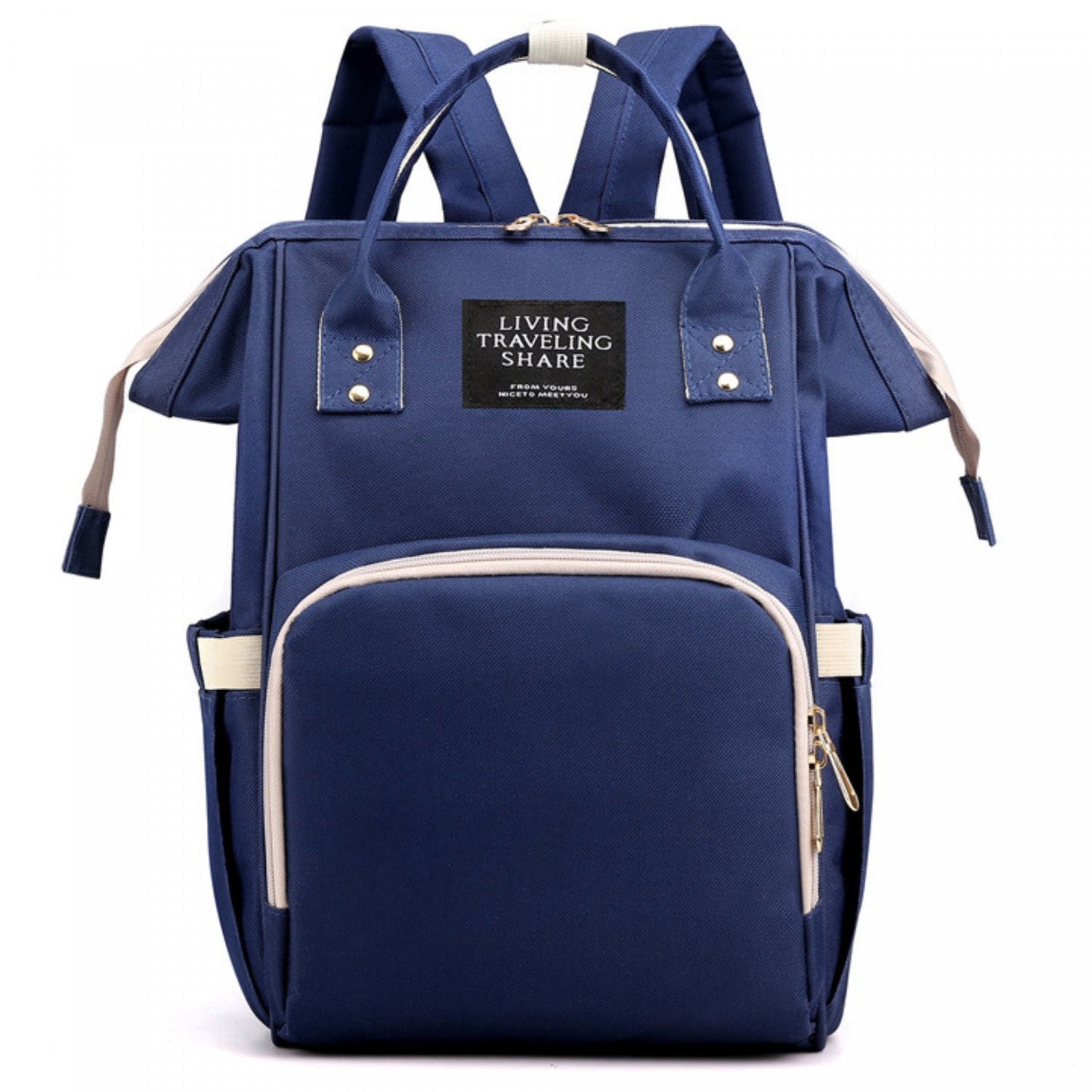 Herzberg HG-03206: Multifunctionele mommy luier- en babyflessentas - Blauw - Bivakshop