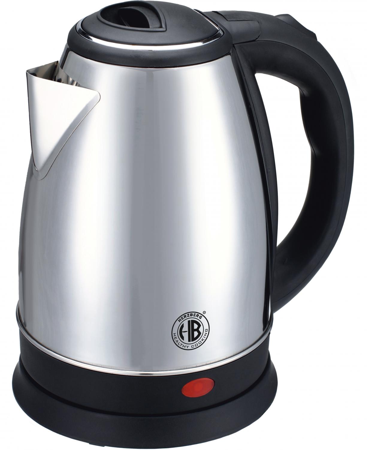 Herzberg HG-5011: Elektrische waterkoker van roestvrij staal - 1500W - Bivakshop