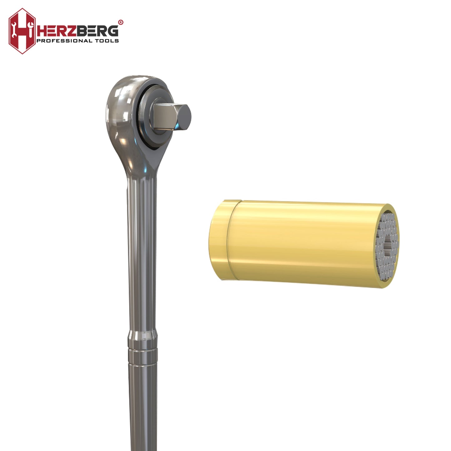 Herzberg HG-5031: 3-delige universele dopsleutel - Bivakshop