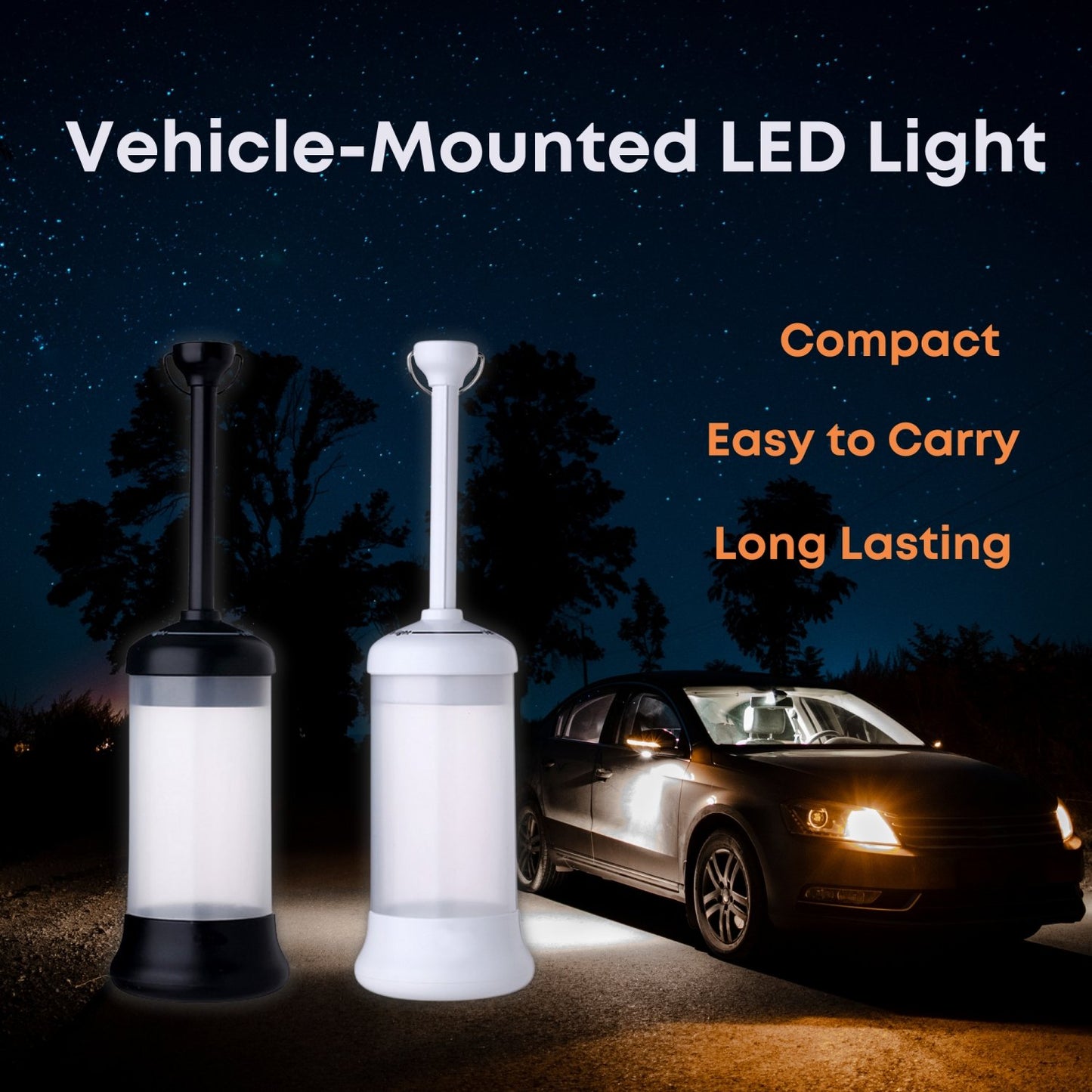 Herzberg HG-5049: LED-Verlichting Op Yoertuig Wit - Bivakshop