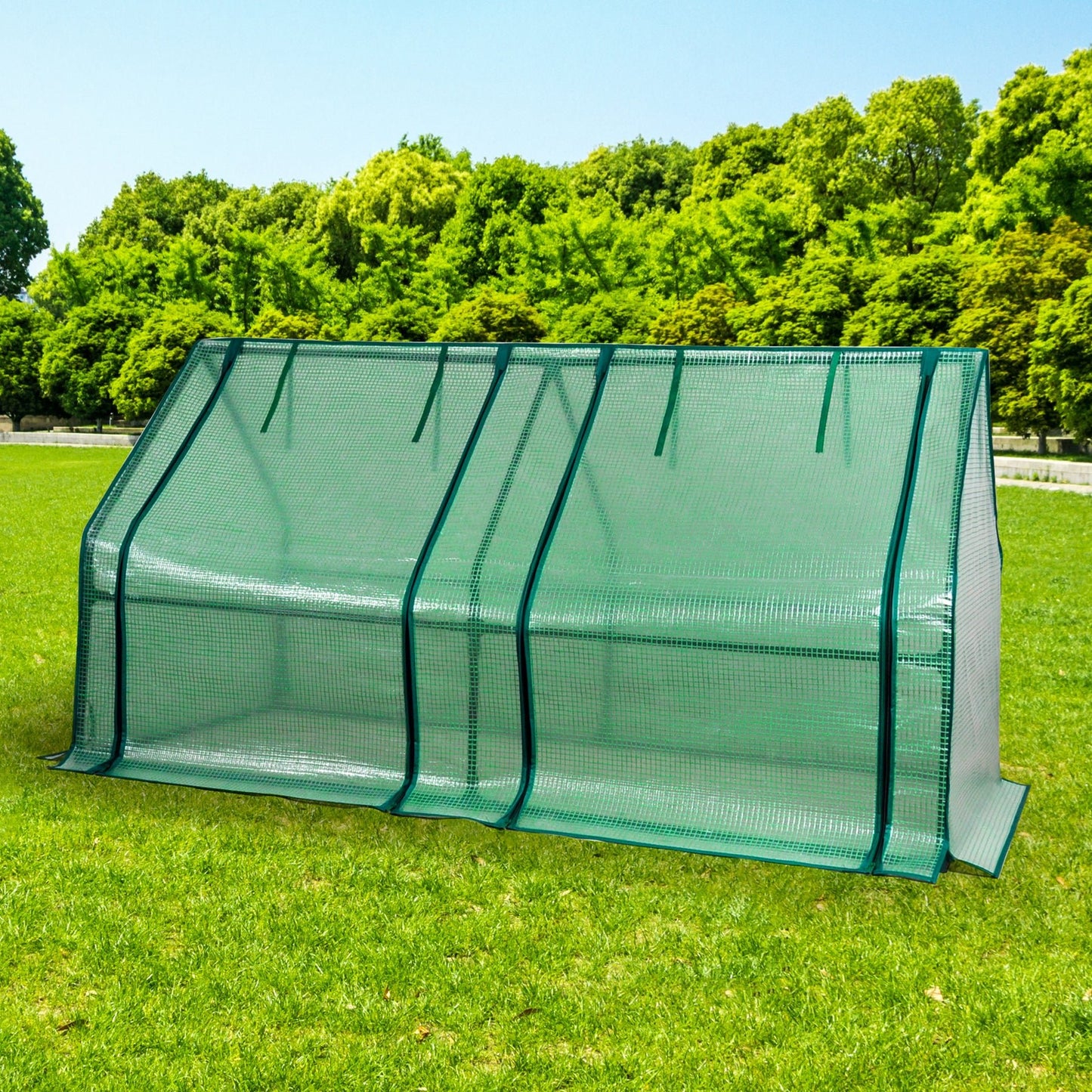 Herzberg HG-8003; Tunnel broeikas - Greenhouse - Bivakshop