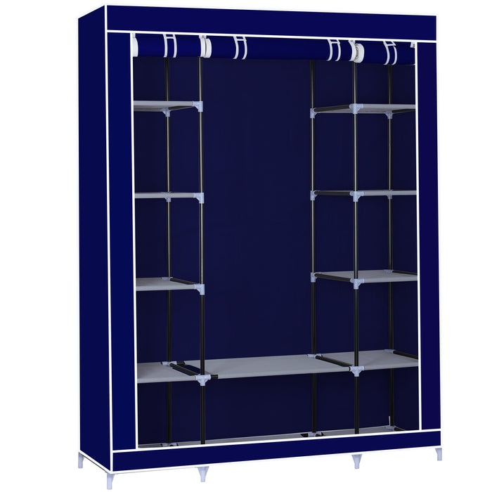 Herzberg HG-8009: Grote Opbergkast - Blauw - Bivakshop