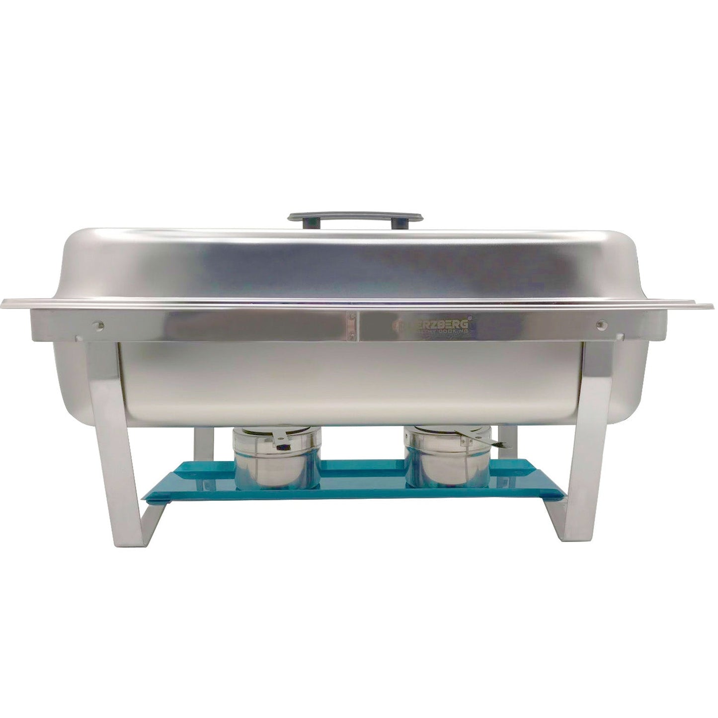 Herzberg HG-8022-1: 9 Kwarts Roestvrijstalen Chafing Dish - 1 Container - Roucheax - Bivakshop
