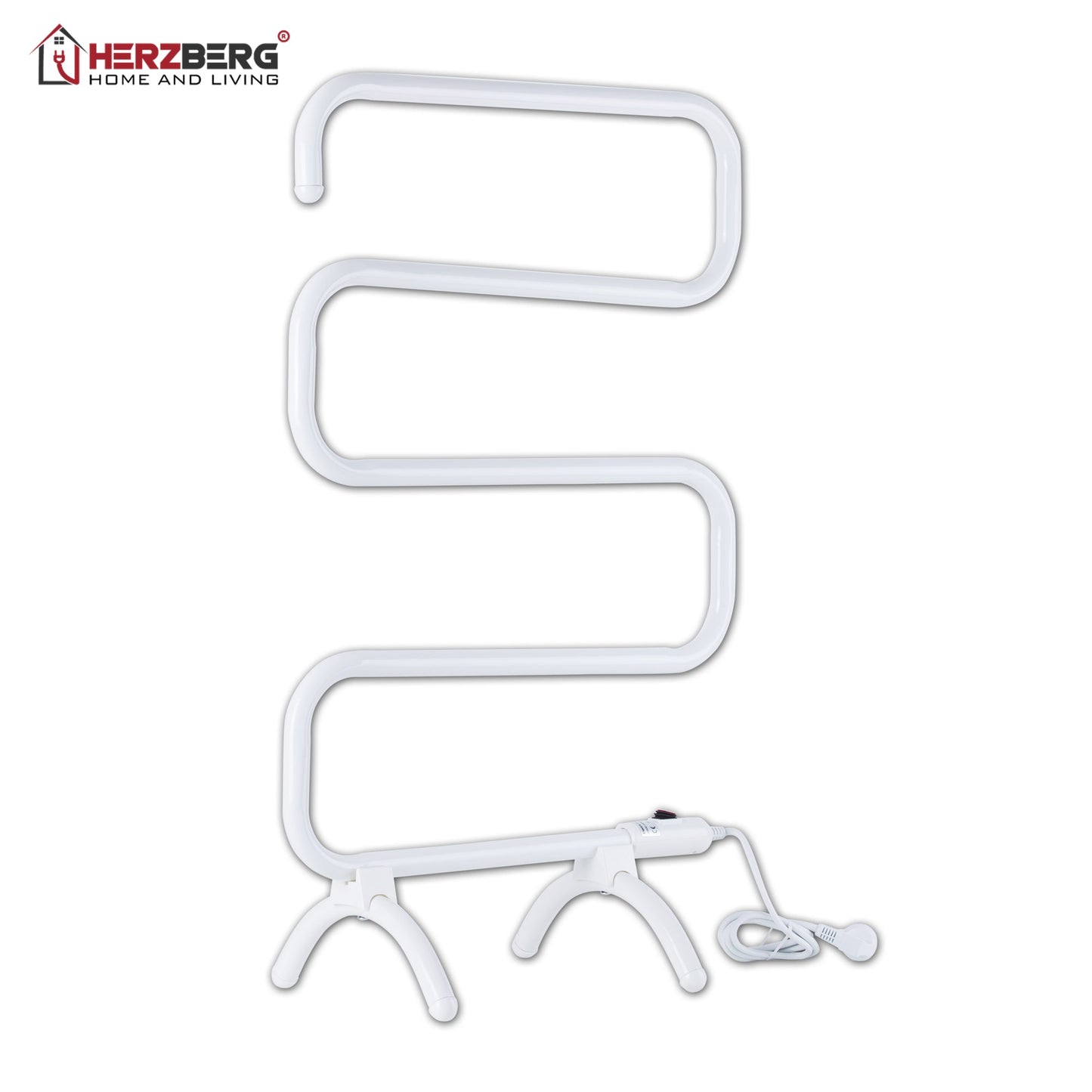 Herzberg HG-8071: elektrisch verwarmd handdoekenrek - Bivakshop