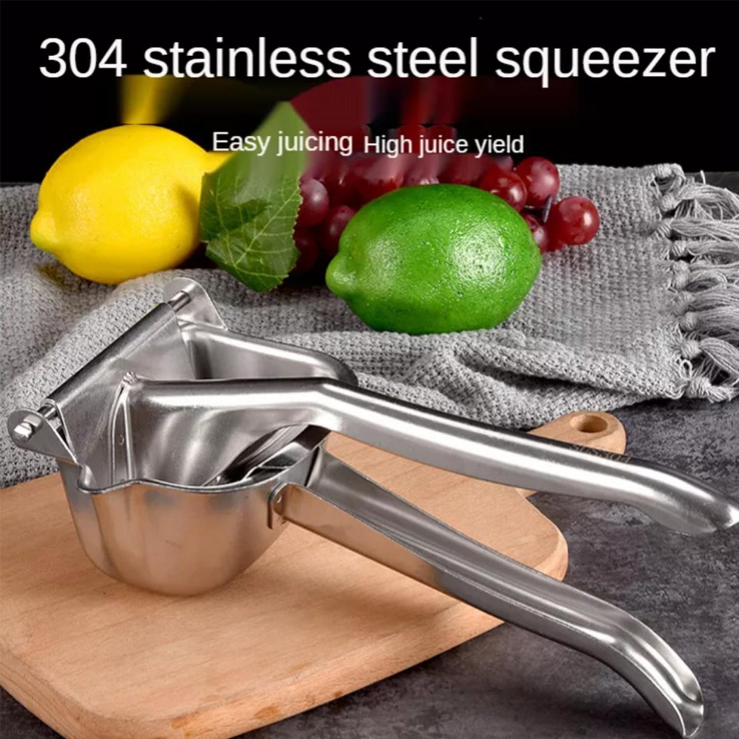 Herzberg roestvrijstalen pers - fruitpers - Bivakshop