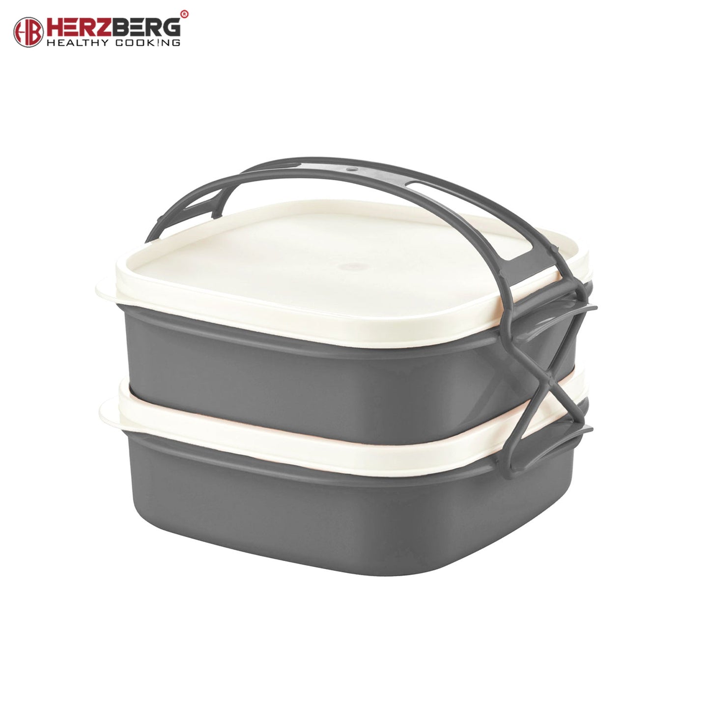 Herzberg Tetra-lunchbox met 2 lagen - BPA vrij - Bivakshop