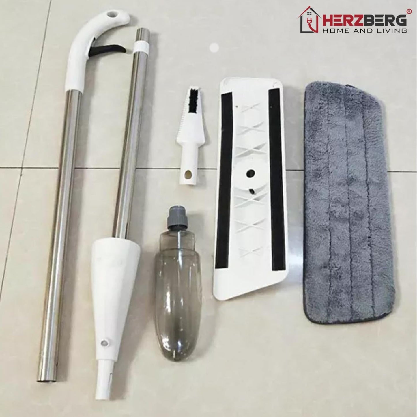 Herzberg vloerwisser met waternevel - vloermop - Bivakshop