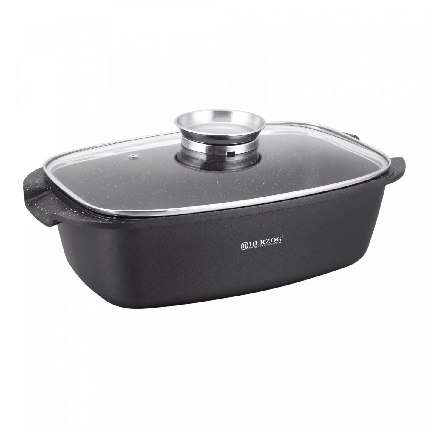 Herzog 32 cm gegoten braadslede - Braadpan - vrij van - Bivakshop